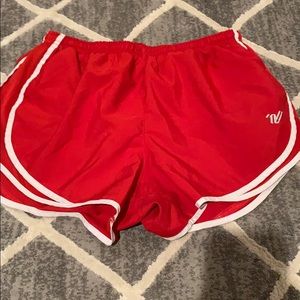 Red Varsity Athletic Shorts